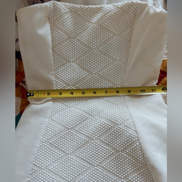 Black Halo Eve Strapless Wedding Dress Bachelorette White High Low Size 0 Bridal - Picture 10 of 12